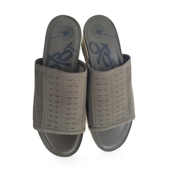 OTBT‎ Gravity Platform Sandals Womens 8.5 Chunky Knit Slides Comfort Wedge Shoes - Picture 3 of 9